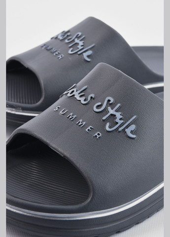 Серые кэжуал шлепанцы мужские пена серого цвета Let's Shop