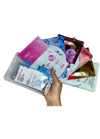 Набір тканинних масок для сяючої, зволоженої та відновленої шкіри х 7 шт Xue Lan Hua (335868377)