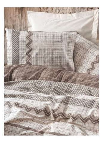 Постельное белье Aren kahve ранфорс евро Cotton Box (371657053)