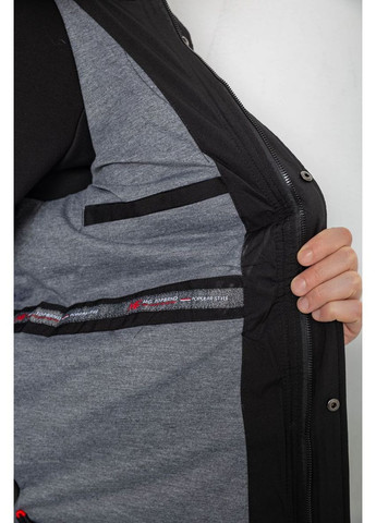 Чорна демісезонна куртка чоловіча демісезонна з капюшоном Ager 244RL9159AL