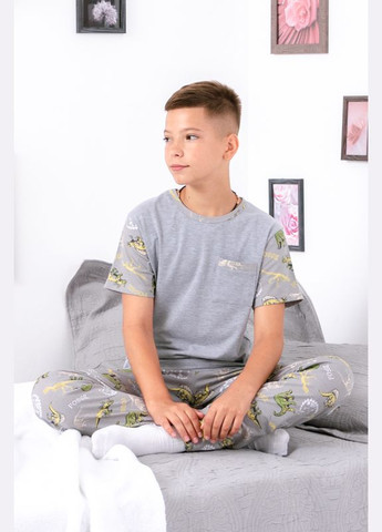 Сіра всесезон піжама для хлопчика (підліткова) (p-11771) Носи своє