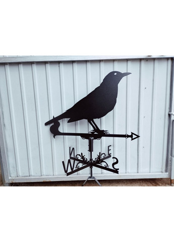Флюгер на будинок Ворона №3, флюгер на дах з металу 3 мм. No Brand (368896759)