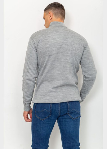 Сірий зимовий светр чоловічий однотонний, колір синій, Ager