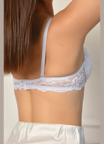 Белый бюстгальтер женский белого цвета чашка в Let's Shop полиамид