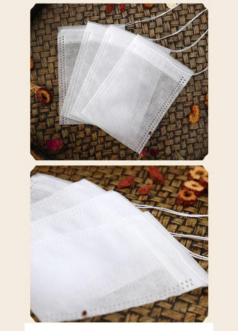 Чайный пакетик c затяжкой ICof 7х9 см фильтр пакет для заваривания чая трав 100 шт (R051278) No Brand (330778722)