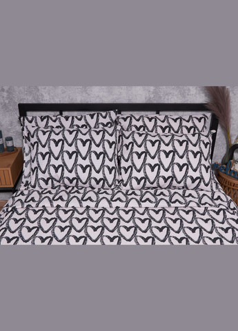 Комплект постельного белья Жатка «» полуторный 143х210 наволочки 4х70х70 (MS-820001932) Moon&Star Pink Love (285718081)