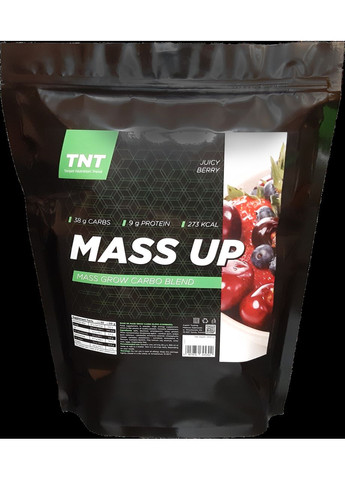 Максимум пользы в одном наборе: Гейнер Mass Up 2,5 кг, вкус сочная ягода, Омега-3 и Шейкер. TNT (369954071)