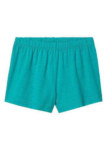 Бирюзовый летний костюм(футболка+шорты) с шортами Lupilu