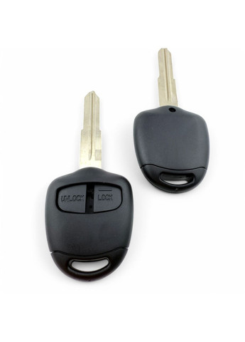 Корпус ключа 2 кнопки с лезвием МИТ 11 без логотипа Mitsubishi (354698625)