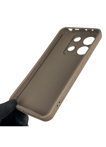 Чохол силіконовий Soft Touch для Redmi Note 13 4G коричневий (Повний захист камери) Xiaomi (366387835)