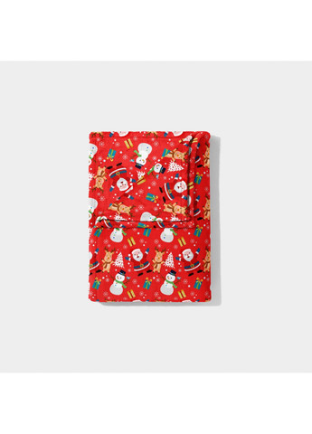 Плед Велсофт Новорічний Червоний Санта 150х200 см Lelit (362505904)