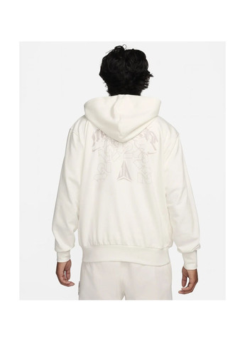 Худи мужские Ja Standard Issue Dri-Fit Pullover Basketball Hoodie Beige Nike (364662921)