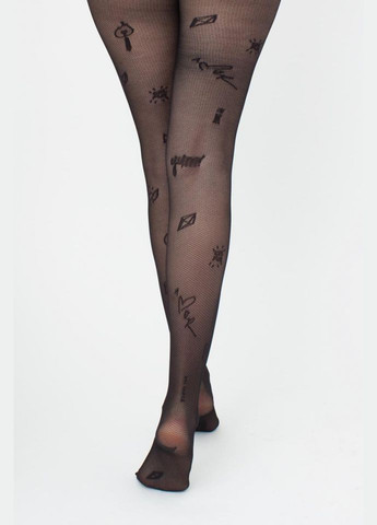 Колготки жіночі тонкі фантазійні з малюнками INFLUENCE №1 40 den Giulia INFLUENCE 1 (297927079)