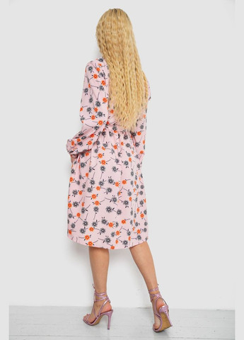 Розовое кэжуал платье с принтом софт Ager