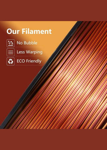 Gold Silver Copper SILK PLA TRICOLOR KINGROON 1KG China (339042696)