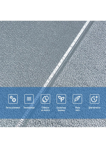 Панель 3D 680х700х4мм Срібний квадрат SW-00003257 Sticker Wall (373648365)