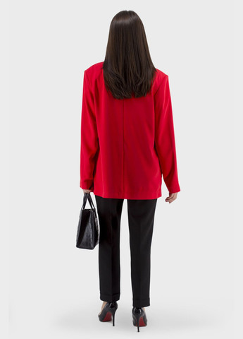 Красный женский женский пиджак (, ), 29875 Perzoni однотонный - всесезон