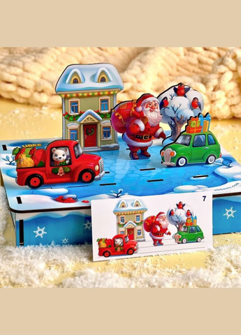 Развивающая игра "Новогодняя панорама" (ПСД230) PSD230, Детская настольная игра 24 задания Ubumblebees (302366628)