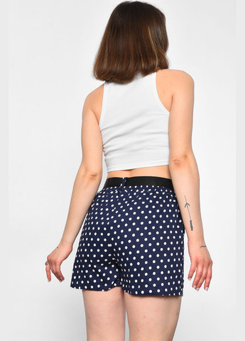 Шорты женские с принтом темно-синего цвета Let's Shop (293055764)