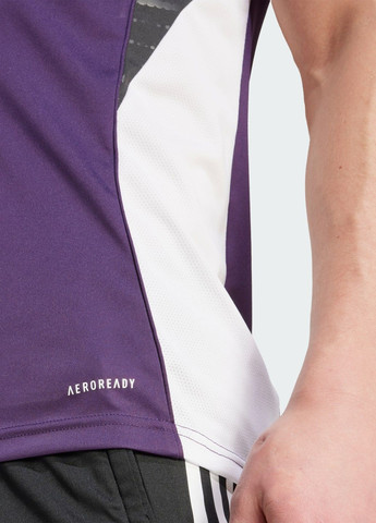 Фиолетовый демисезонный спортивный лонгслив adidas с логотипом