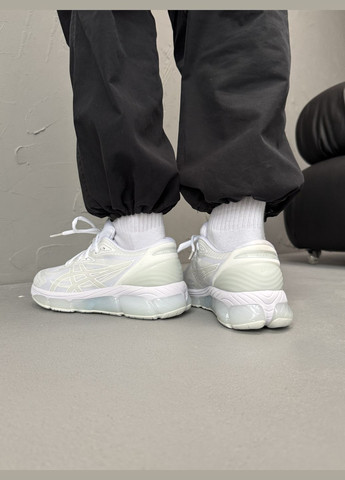 Белые демисезонные кроссовки мужские asics gel quantum 360 8 white glacier grey | асикс гель квантум 360 белые No Brand