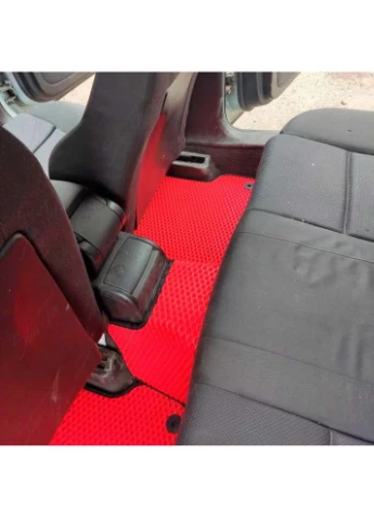 Комплект килимків до салону на Audi A4 B6 (2000 - 2004) седан EVA/Ромб + Чорний Star-Tex (385142859)
