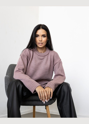 Кофейный демисезонный свитер джемпер Larionoff