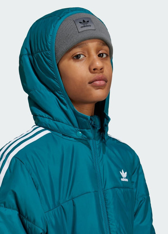 Бірюзова демісезонна куртка adicolor kids adidas