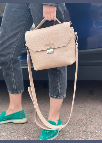 Женская кожаная сумка Лора Беж Dekey (332055293)