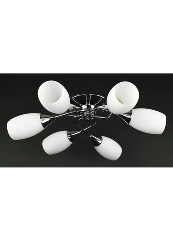 Стельова люстра на 6 лампочок 27300 Хром 15х63х63 см. Sunnysky (335975316)