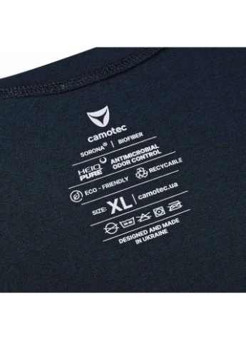 Темно-синя футболка totem logo dark blue Camotec
