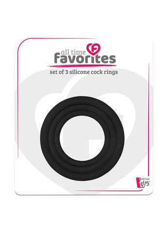 Набор эрекционных колец ALL TIME FAVORITES COCKRINGS Dream Toys (347287152)