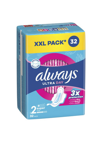 Гігієнічні прокладки Ultra Day Super (Розмір 2), 32 шт Always (341136647)
