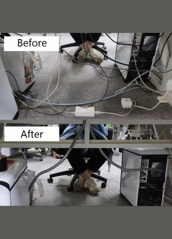 Органайзер кабеля фиксатор стяжка хомут держатель для проводов защита 2 м 16 мм Белый Lencent (340276282)