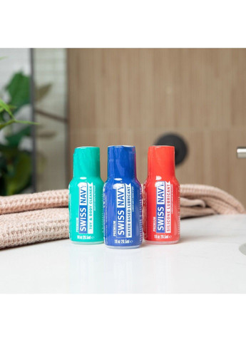 Набор лубрикантов — Essentials Variety Pack (3x30 мл) смазки на водной и силиконовой основе + очиститель Swiss Navy (331633502)