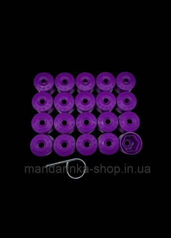 Ковпачки на гайки 17мм на колісні болти 17мм, фіолетові Volkswagen (331018695)