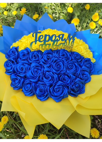 Букет з атласних стрічок No Brand (368672317)