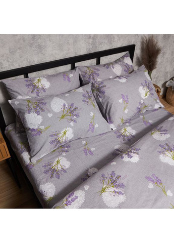 Комплект постільної білизни Бязь Gold Люкс двоспальні 175х210 наволочки 4х70х70 (MS-820009634) Moon&Star Provence Dreams (356113309)