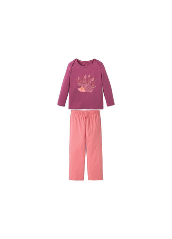 Малиновая пижама (лонгслив и штаны) для девочки 308593 Lupilu
