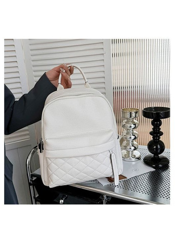 Жіночий шкіряний рюкзак міський. Модний рюкзак жіночий. Рюкзак з натуральної шкіри білий 23479 Tiding Bag (336182103)