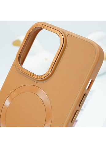 Шкіряний чохол Bonbon Leather Metal Style with MagSafe для Apple iPhone 14 Pro Max (6.7") Epik (292004742)
