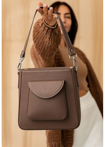 Женская кожаная сумка Stella темно-бежевая The Wings (348358672)