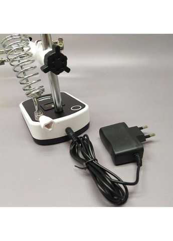 Лупа "третя рука" MG16090C з 5LED підсвіткою, з тримачами для деталей Plus-plus (352751723)