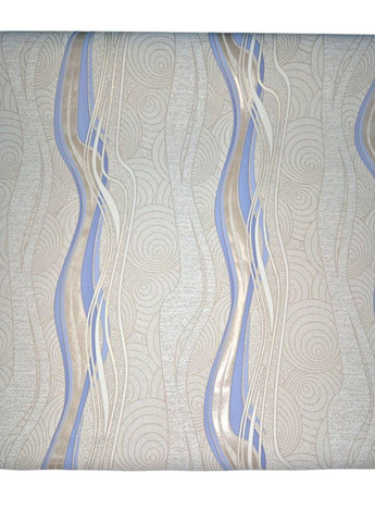 Обои виниловые на флизелиновой основе 10,05×1,06м 3726-03,бежевые с узором для спальни,гостиной,коридора,офиса Слов'янські шпалери (340275498)