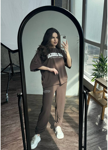 Стильный оверсайз костюм "Los Angeles" No Brand С824/825-1415/1 (351856658)