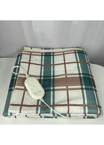 Электропростынь с двумя зонами 155x170 двуспальная с цветным рисунком Турция байка 54952 Lux (317733347)