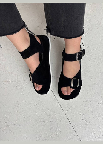 Босоніжки з натуральної замші -vista- platform какао No Brand (338043366)