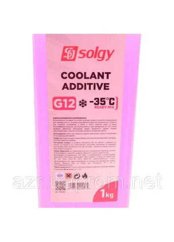 Антифриз-готовый G12 ( -35°) канистра 1kg (503007) Solgy (392736690)