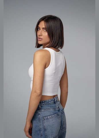 Майка в рубчик із принтом Boston Liton — 296469580