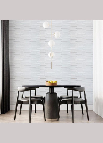 Самоклеющаяся 3D панель белая кладка 19600x700x5мм SW00001335 Sticker Wall (300241493)